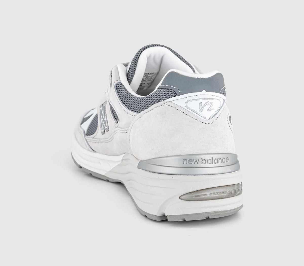 New Balance991V2 TrainersGrey White Grey