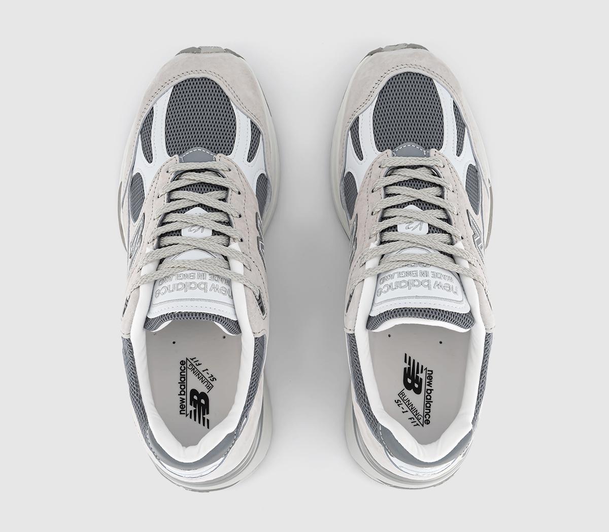 New Balance991V2 TrainersGrey White Grey