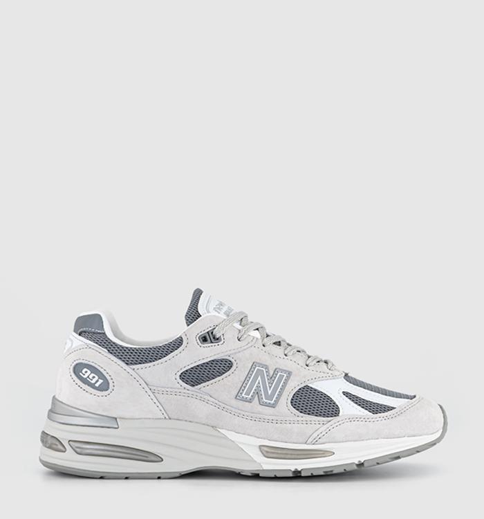 New Balance 991V2 Made in UK Trainers Grey White Grey
