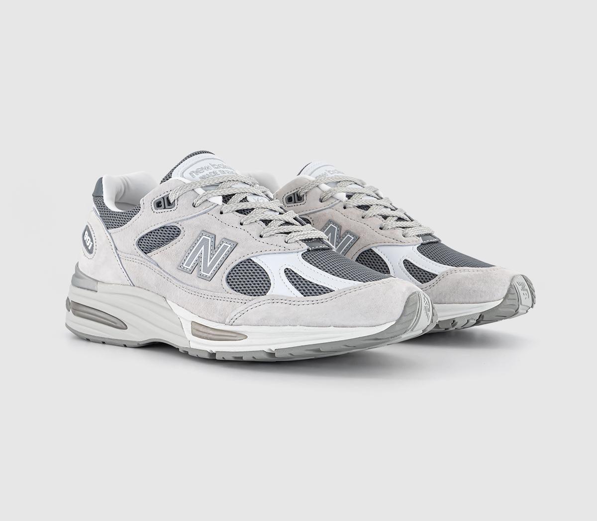 New Balance 991V2 Made in UK Trainers Grey White Grey - Men's Trainers