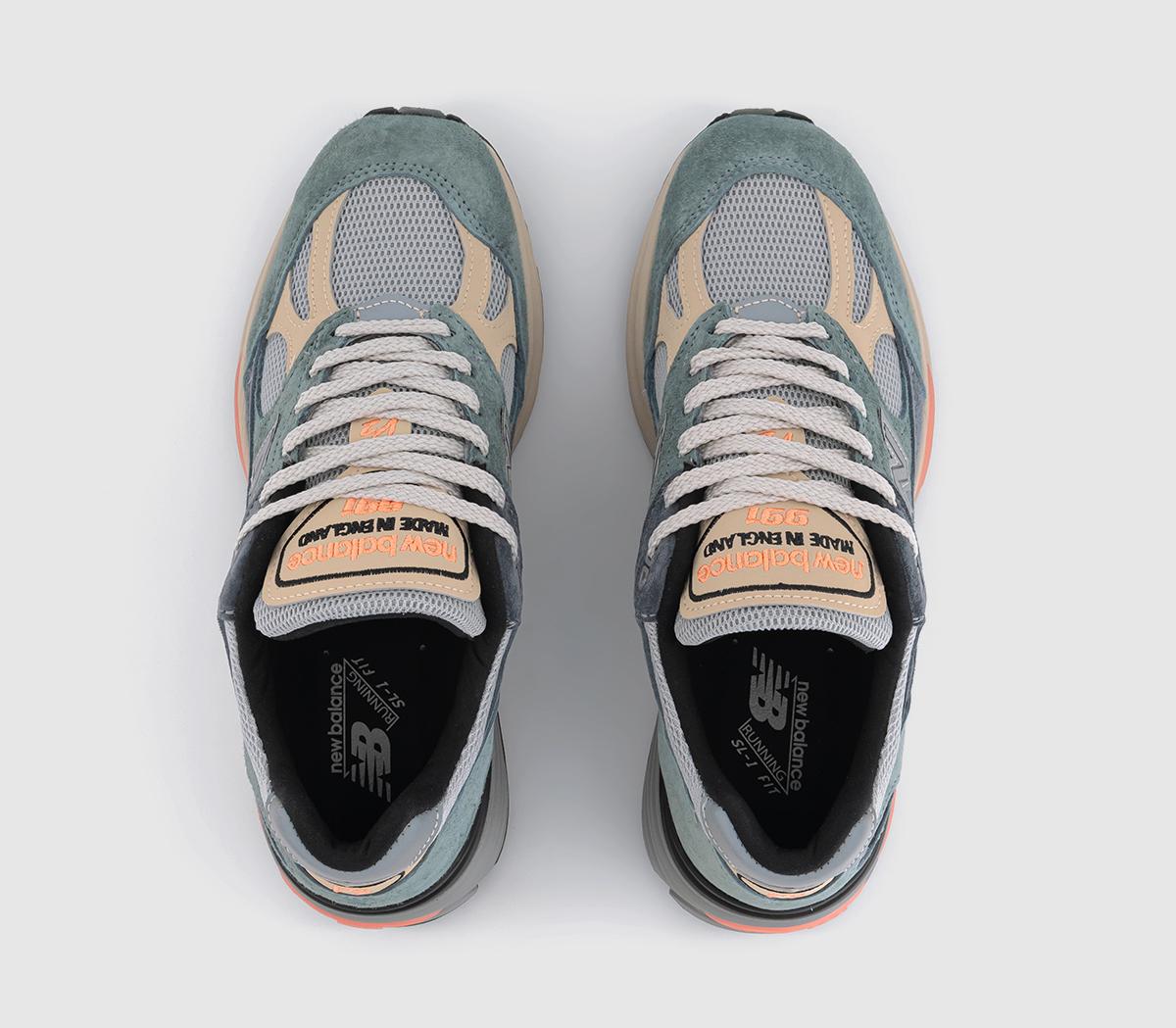 New Balance991V2 'Made in UK' TrainersGrey Orange Black