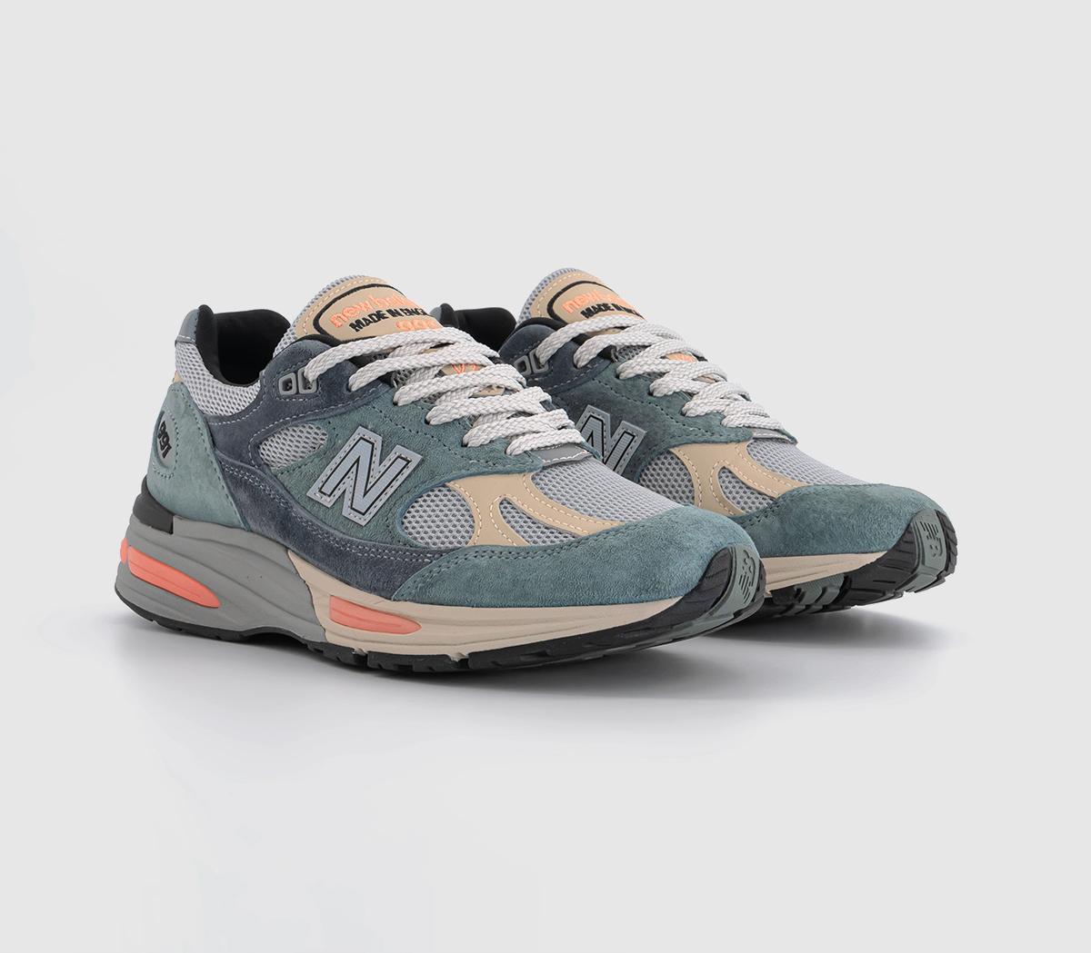 New Balance991V2 'Made in UK' TrainersGrey Orange Black