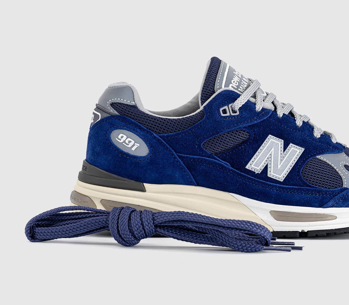 New Balance 991V2 Made in UK Trainers Limoges Pageant Blue - Men's