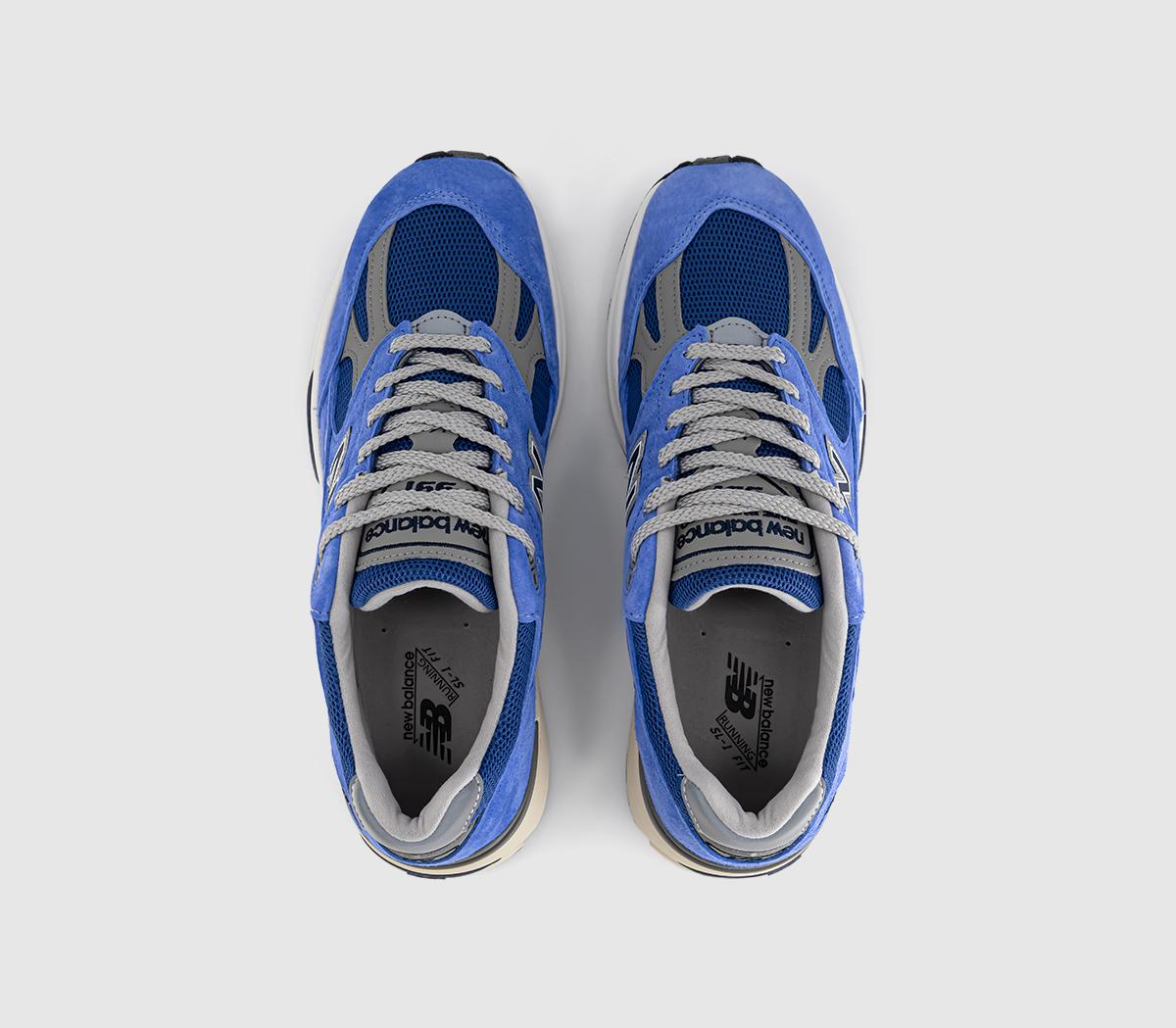 New Balance991v2 Made in UK TrainersBaja Blue Deep Ultramarine