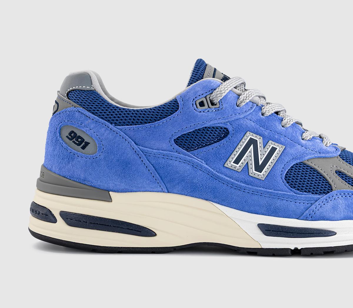 New Balance991v2 Made in UK TrainersBaja Blue Deep Ultramarine