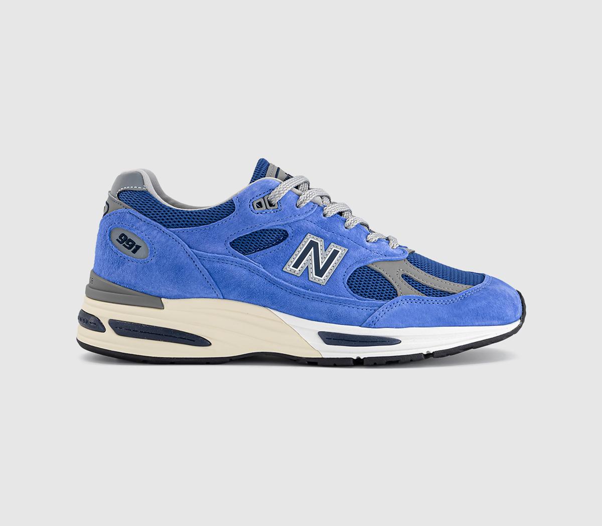 New Balance991v2 Made in UK TrainersBaja Blue Deep Ultramarine