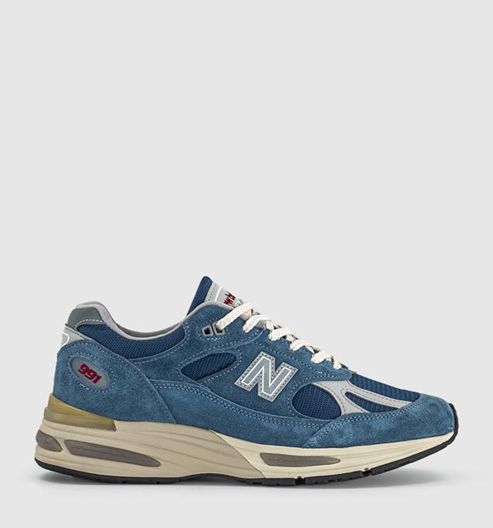 New Balance 991v2 Trainers Bluesteel Poseidon
