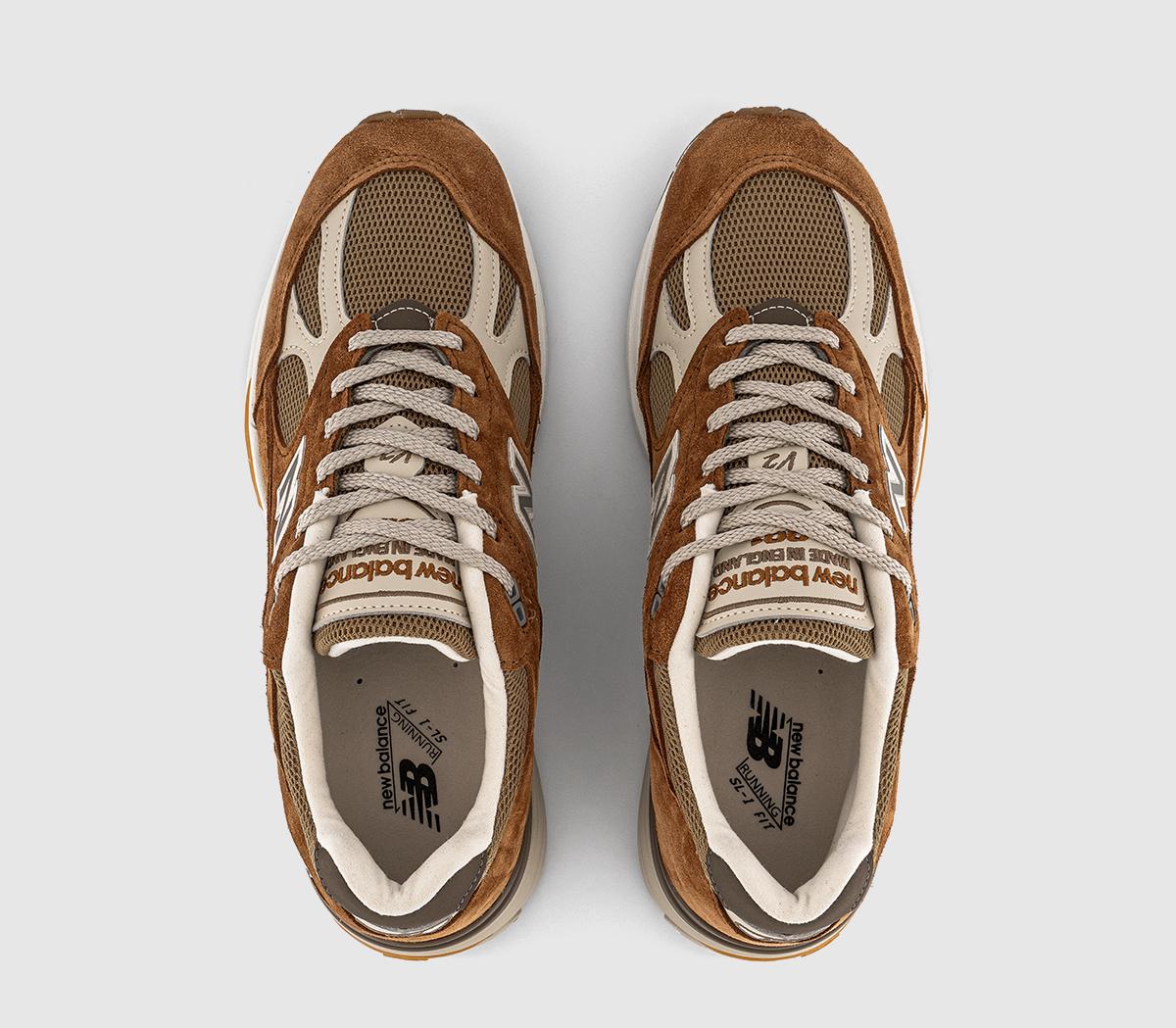New BalanceNew Balance 991v2 Orange Brown TrainersOrange Brown