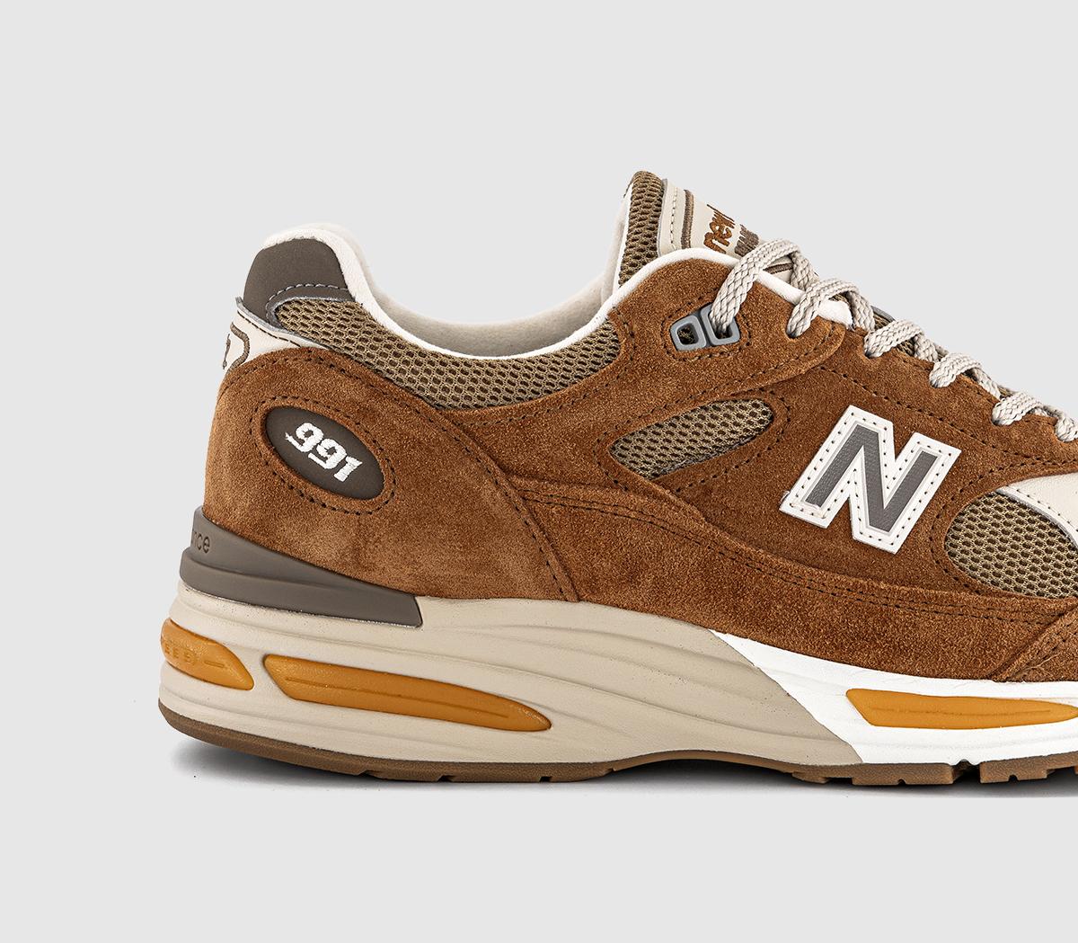 New BalanceNew Balance 991v2 Orange Brown TrainersOrange Brown