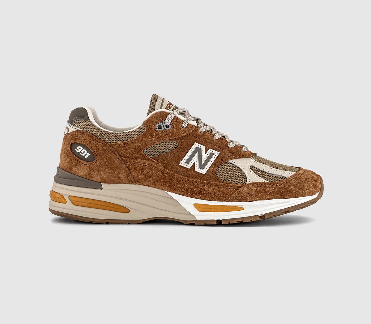 New BalanceNew Balance 991v2 Orange Brown TrainersOrange Brown
