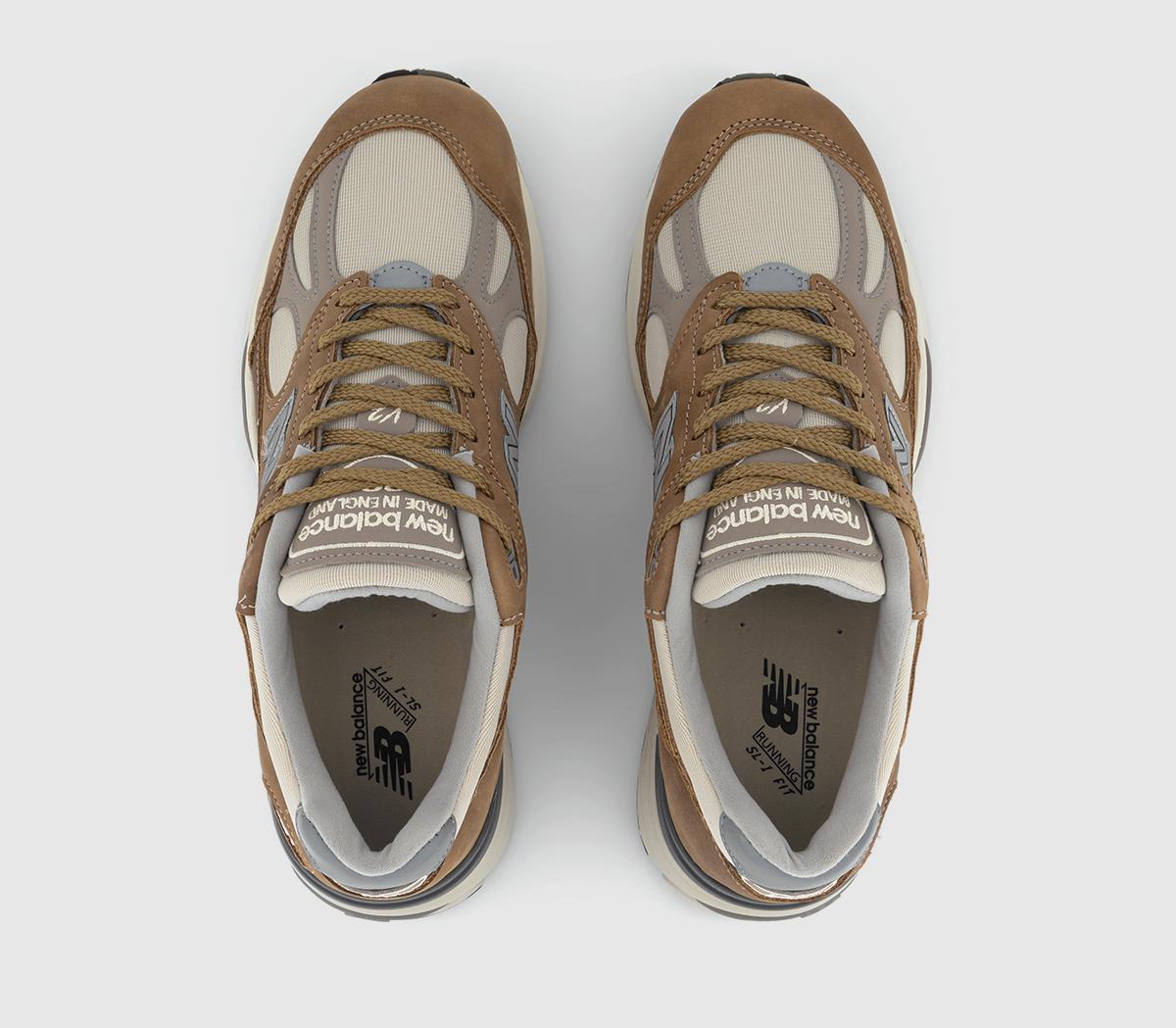 New Balance991v2 TrainersBrown Grey Black