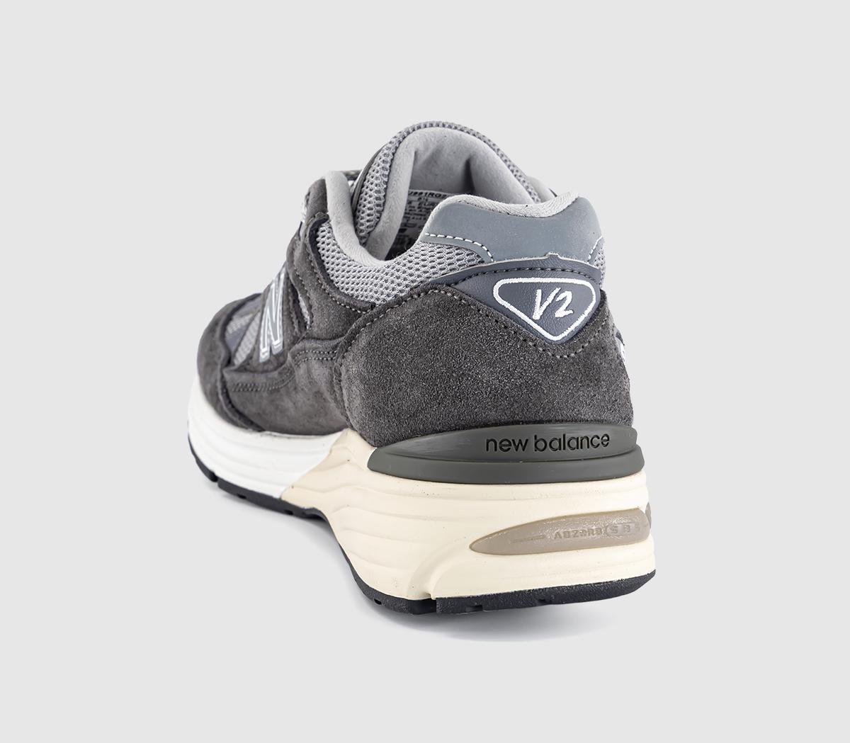 New Balance 991v2 Trainers Forged Iron Alloy Smoked Pearl - Unisex