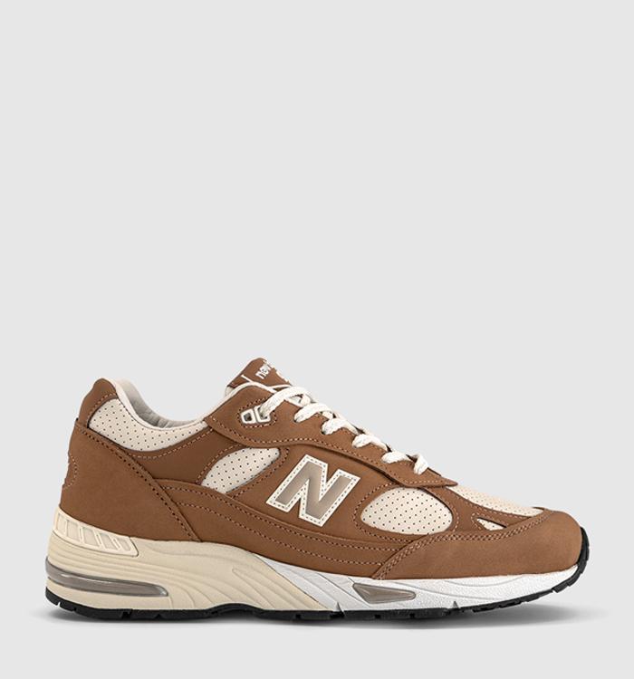 New Balance 991v2 Trainers Chipmunk Birch