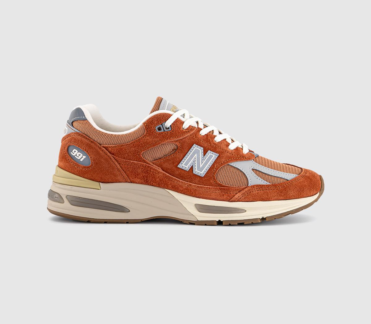 New Balance991v2 TrainersPotters Clay Raw Sienna Harbor Mist