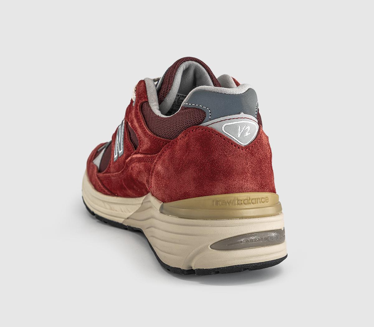 New Balance991v2 TrainersKaranda Red Cordovan
