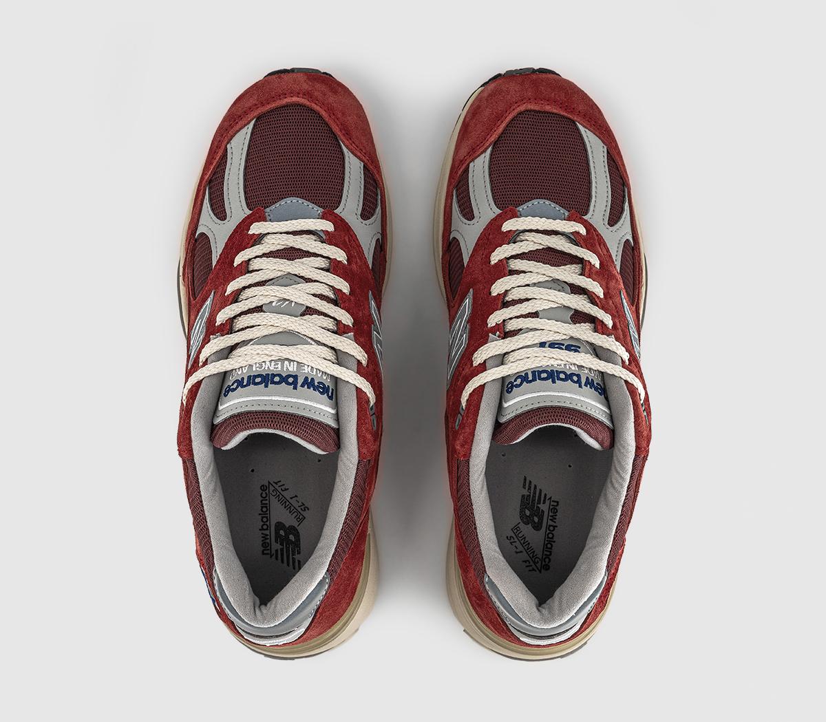 New Balance991v2 TrainersKaranda Red Cordovan