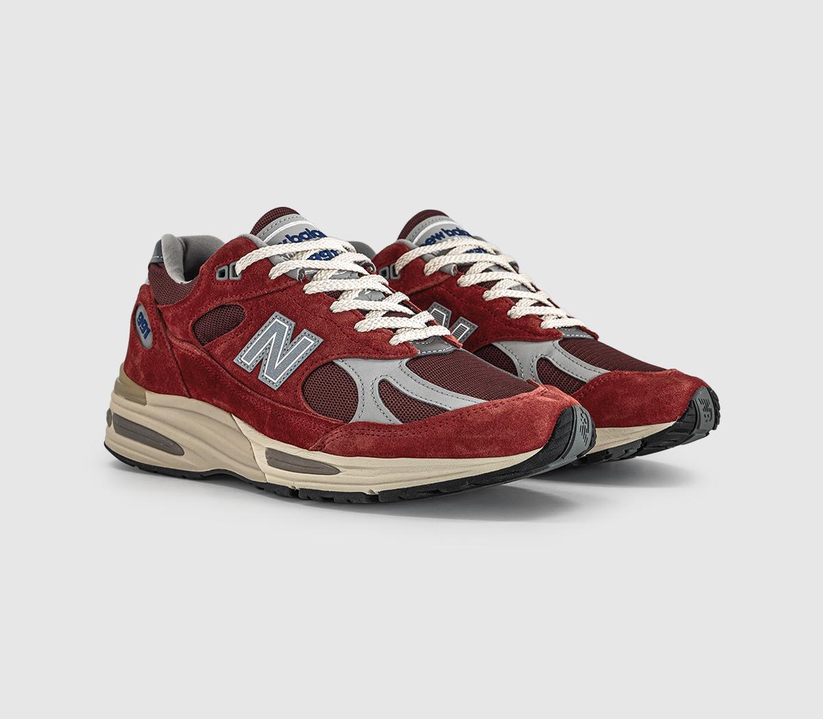 New Balance991v2 TrainersKaranda Red Cordovan