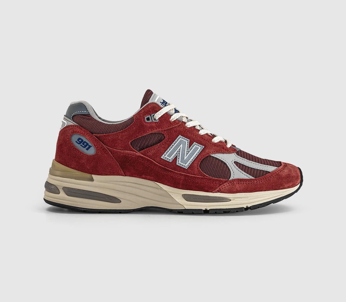 New Balance991v2 TrainersKaranda Red Cordovan