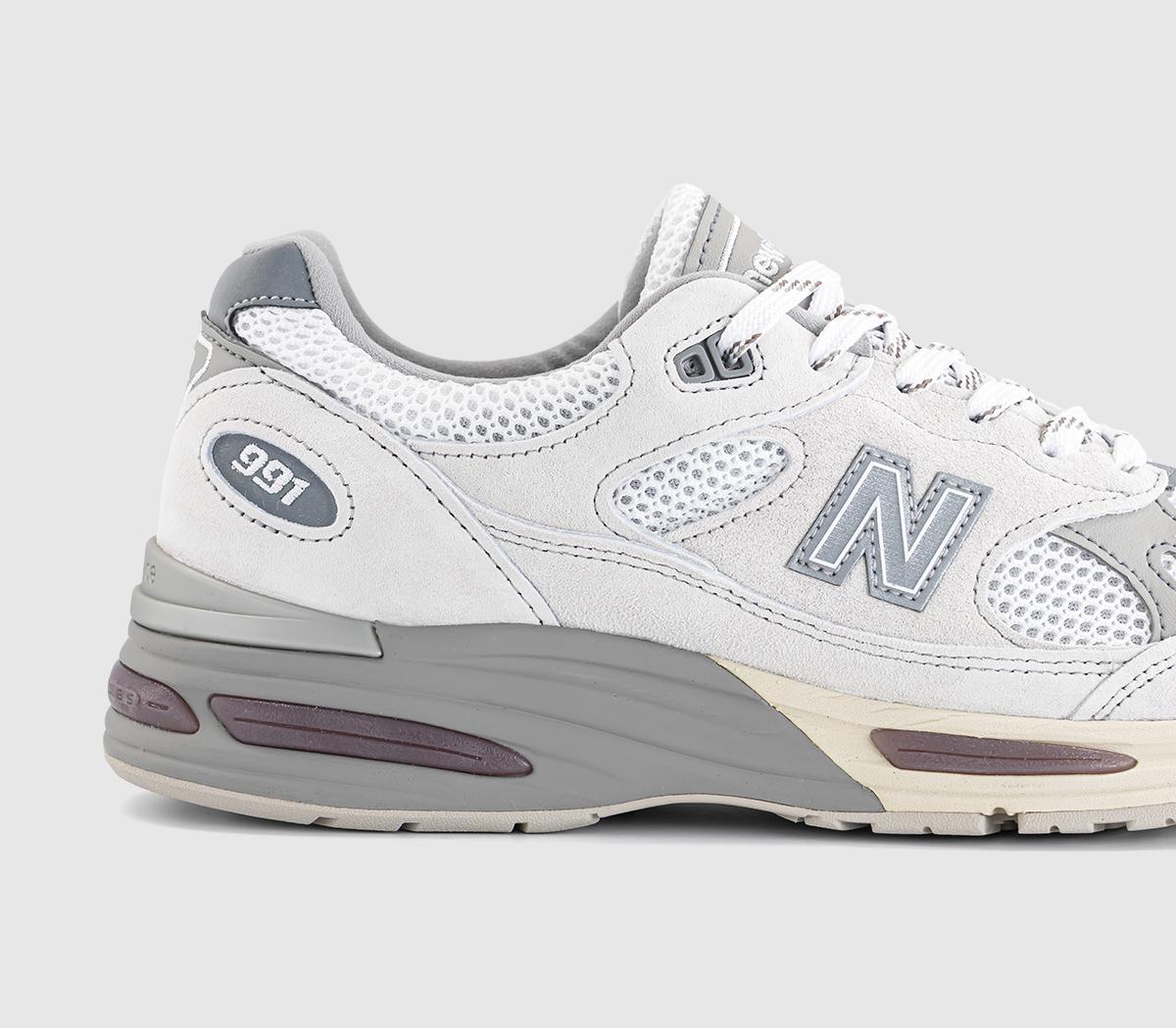 New Balance991v2 Made in UK TrainersWind Chime Brilliant White
