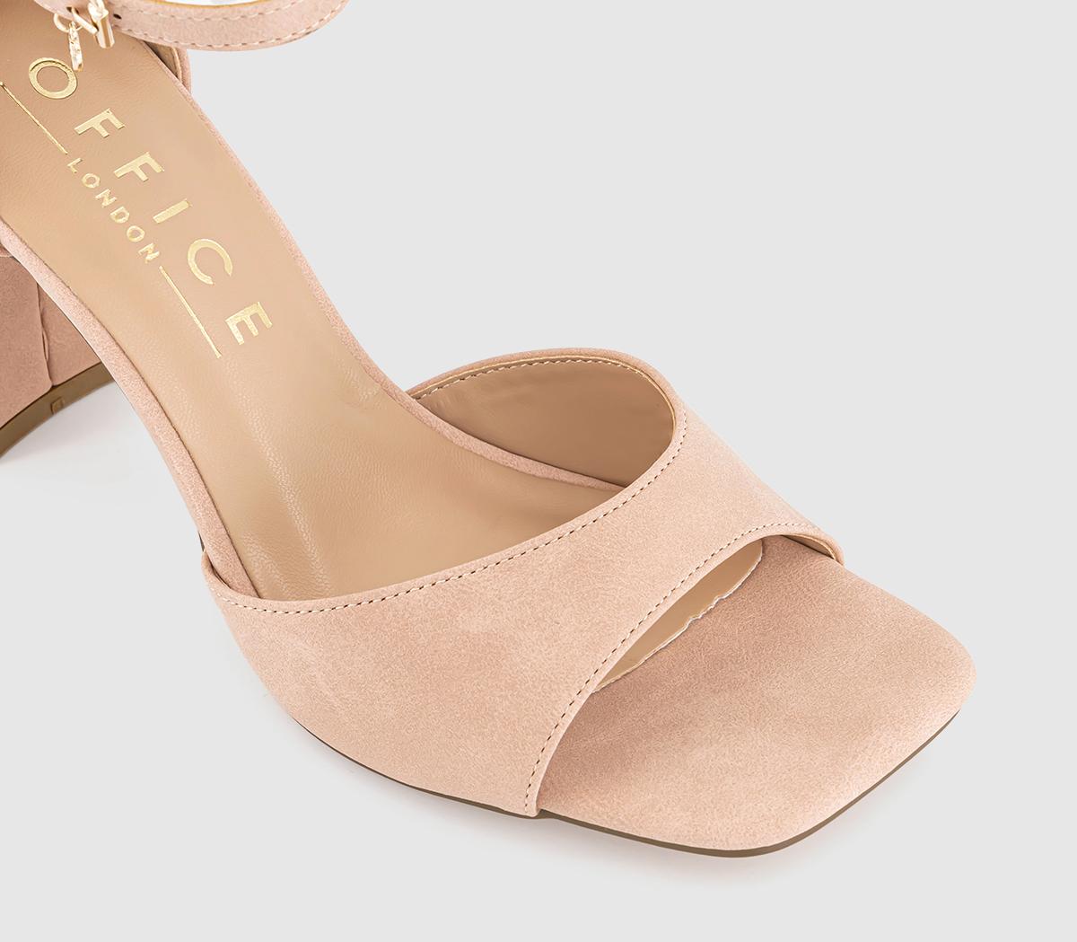 OFFICEHearts 2 Part Block Heeled Sandals OFFICEHearts 2 Part Block Heeled SandalsBeige