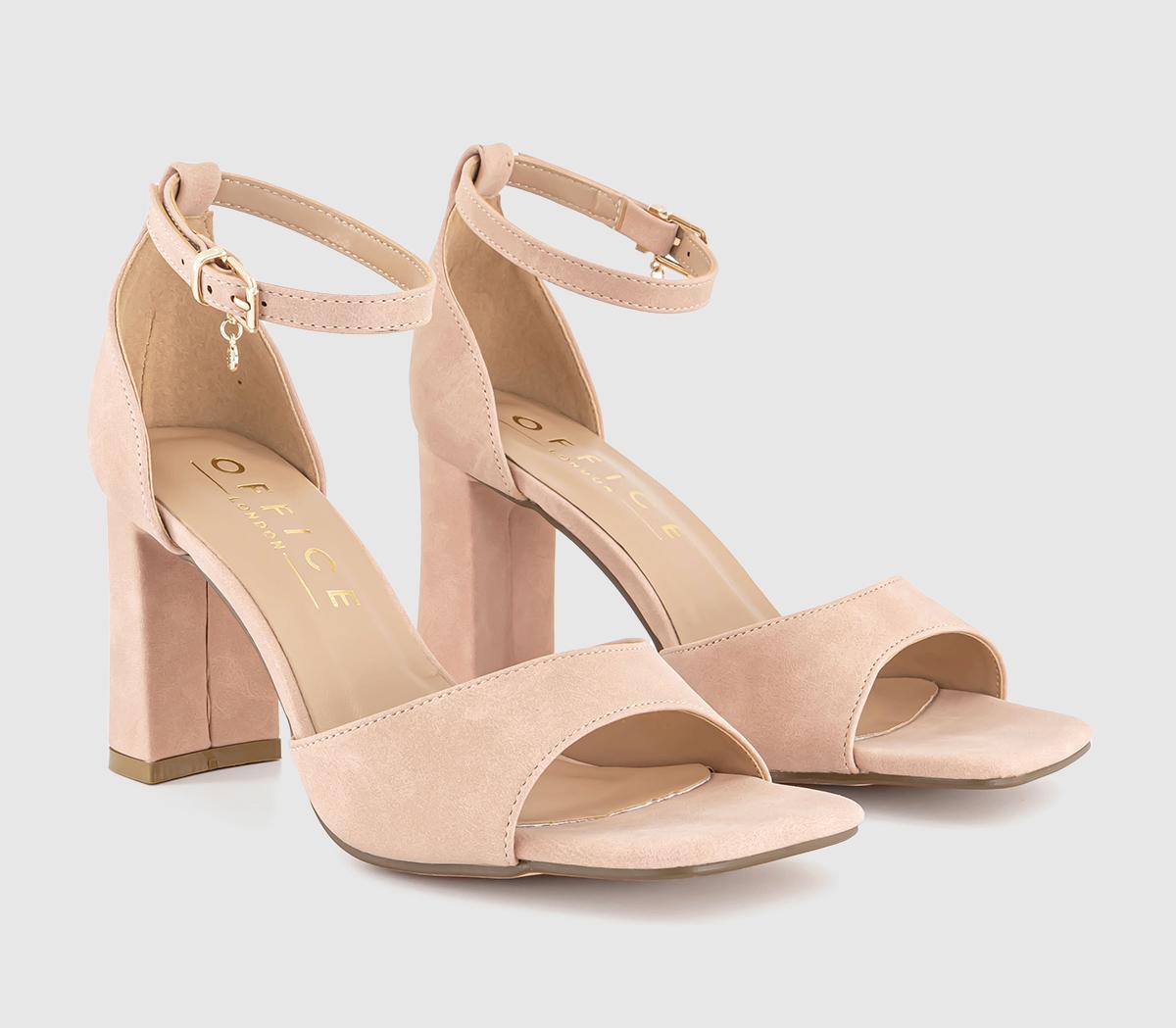 OFFICEHearts 2 Part Block Heeled Sandals OFFICEHearts 2 Part Block Heeled SandalsBeige