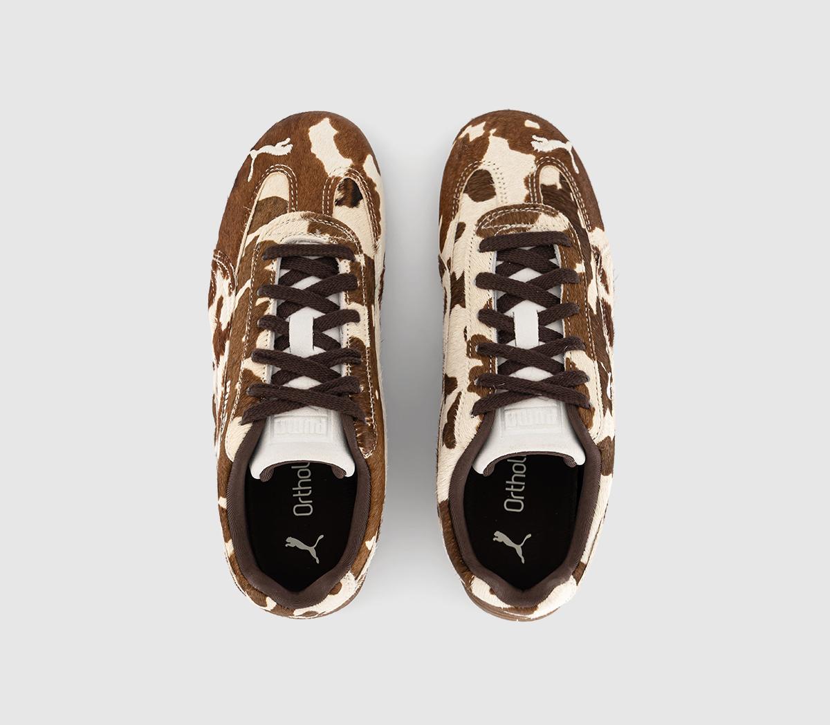 PUMASpeedcat OG TrainersCow Print Brown