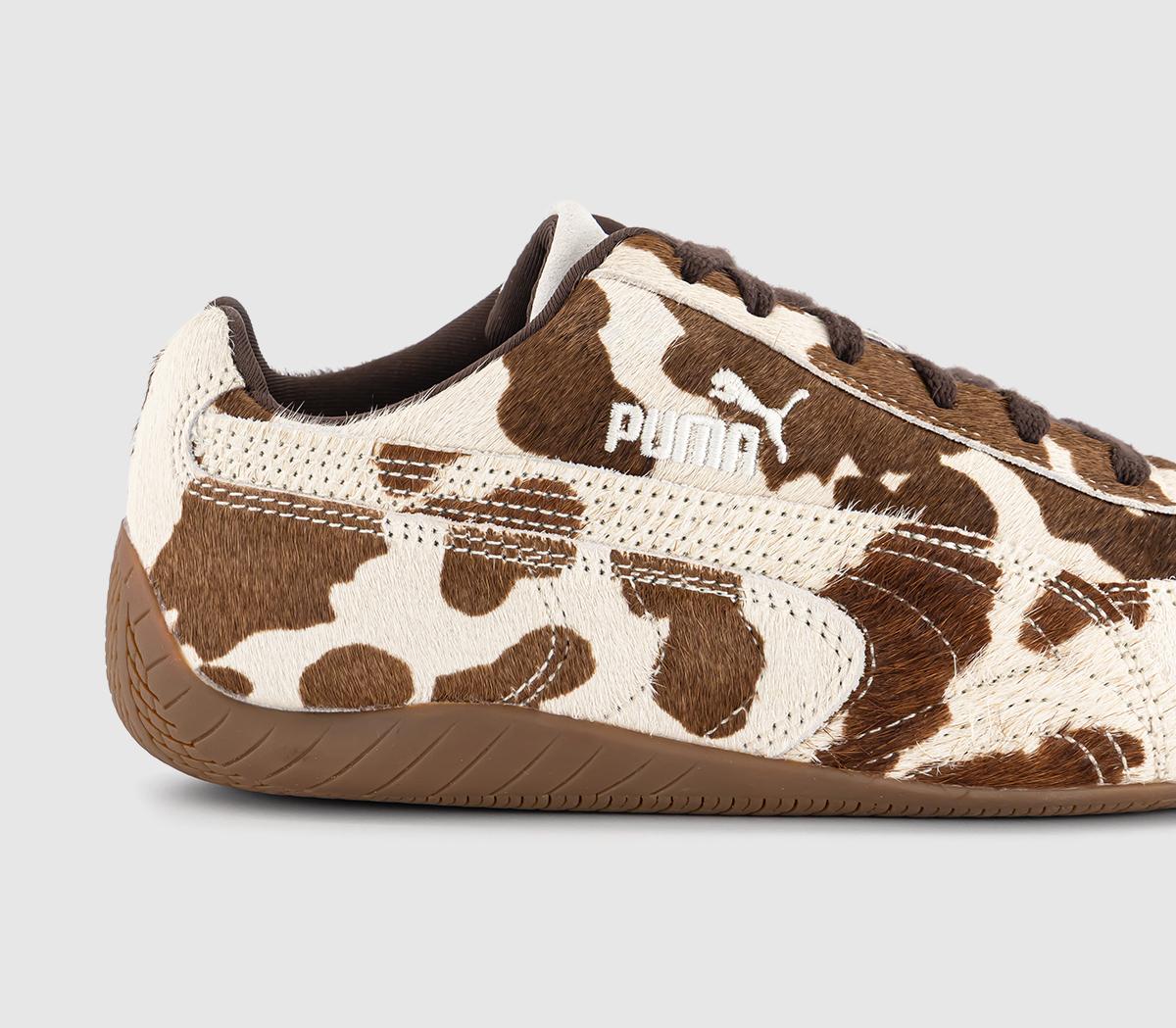 PUMASpeedcat OG TrainersCow Print Brown