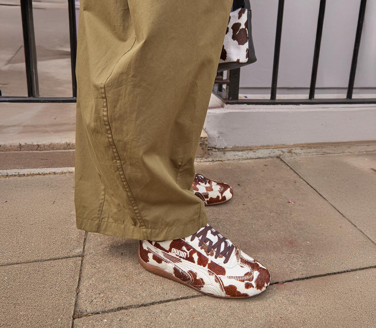 PUMASpeedcat OG TrainersCow Print Brown