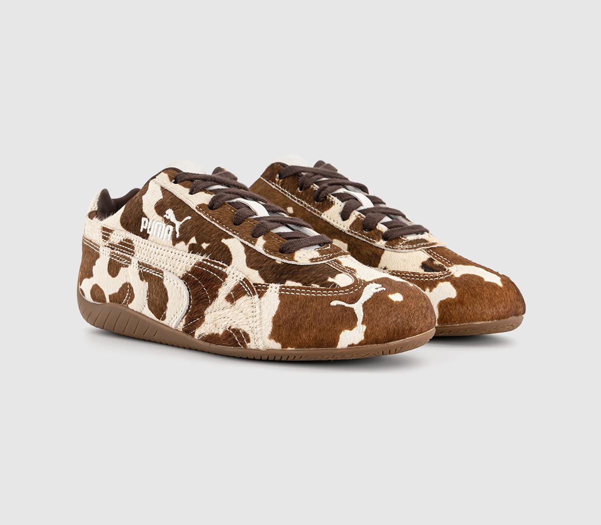 PUMASpeedcat OG TrainersCow Print Brown