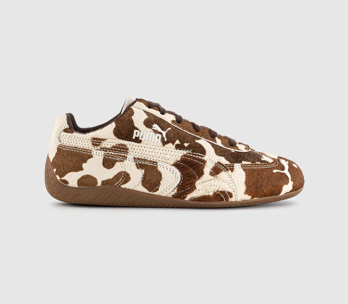 PUMASpeedcat OG TrainersCow Print Brown