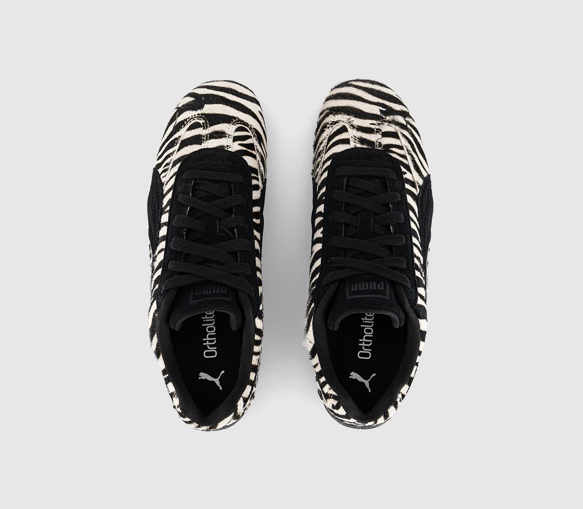 PUMASpeedcat TrainersZebra Pony Warm White Puma Black