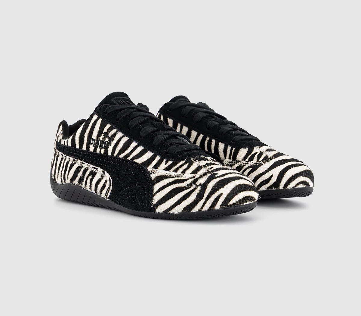 PUMASpeedcat TrainersZebra Pony Warm White Puma Black