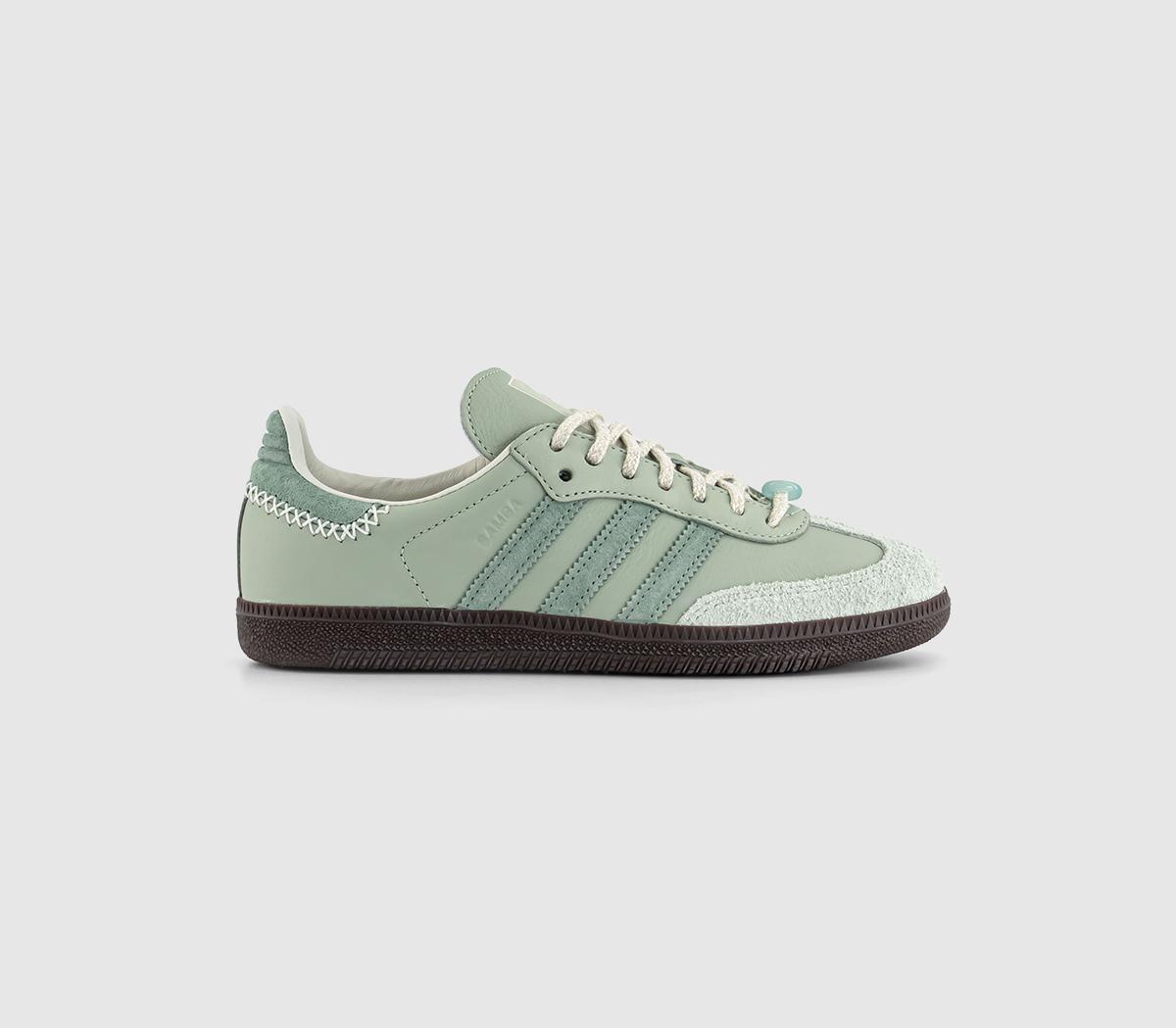 adidas gazelle silver green womens Adidas Samba OG Maha Half Green main image 1