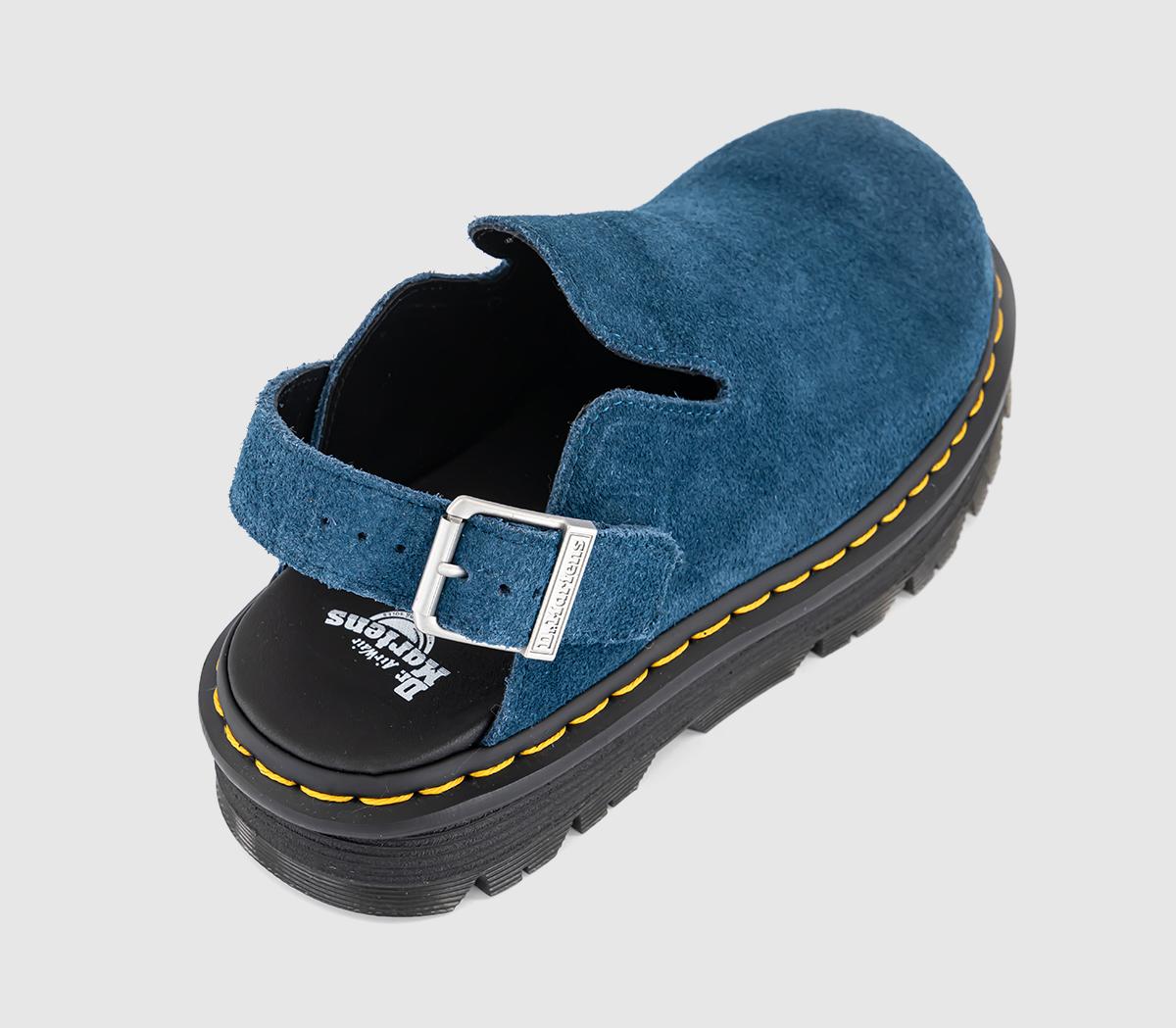 Dr. Martens Zebzag Mules Neptune Blue - Flat Shoes for Women