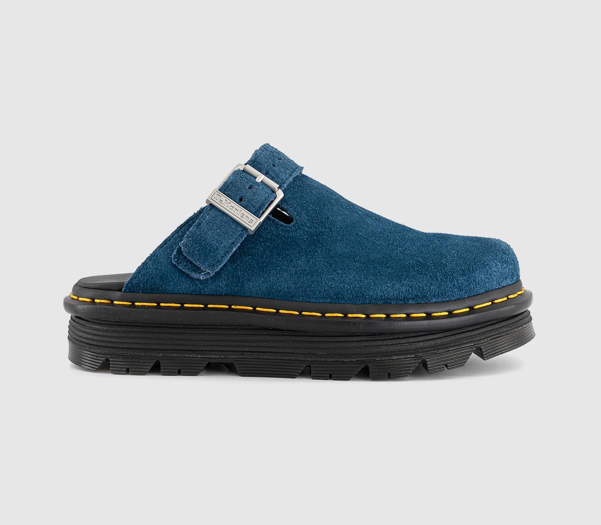 Dr. Martens Zebzag Mules Neptune Blue - Flat Shoes for Women