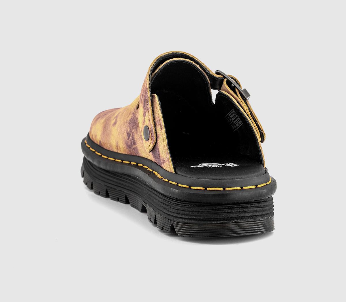 Dr. MartensZebzag Mules Dr. MartensZebzag MulesBurnt Yellow Tie Dye