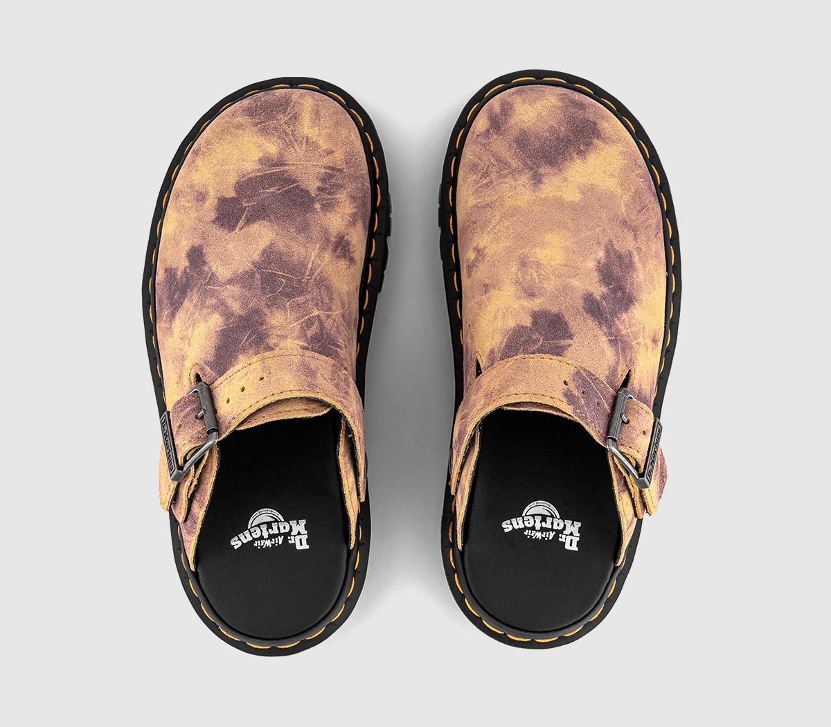 Dr. MartensZebzag Mules Dr. MartensZebzag MulesBurnt Yellow Tie Dye