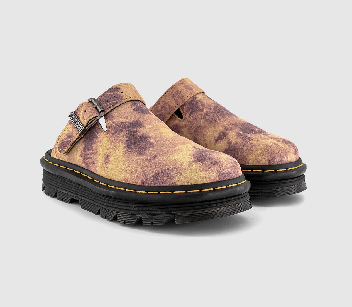 Dr. MartensZebzag Mules Dr. MartensZebzag MulesBurnt Yellow Tie Dye