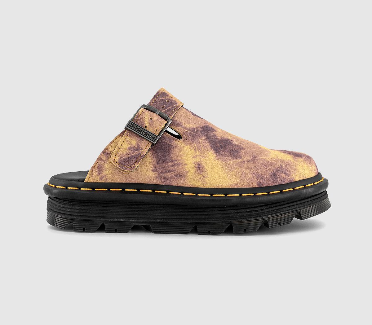 Dr. MartensZebzag MulesBurnt Yellow Tie Dye