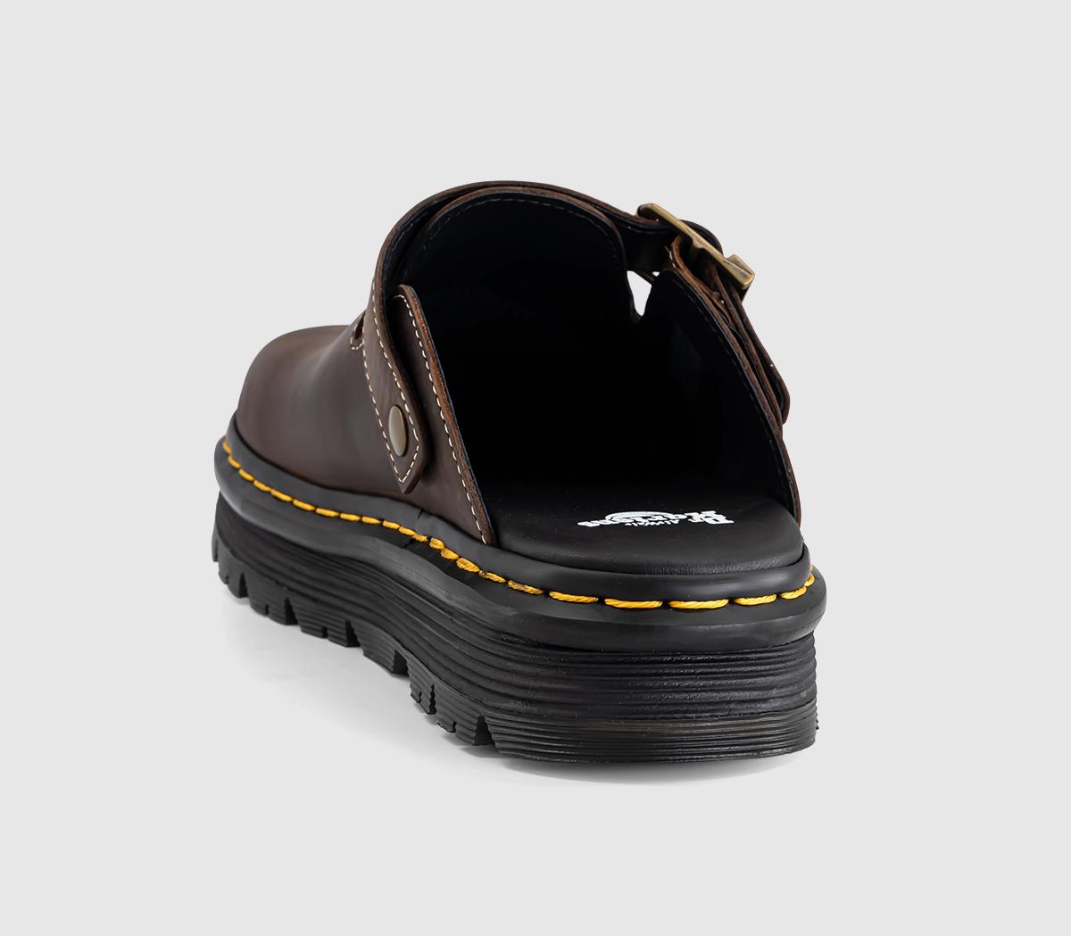 Dr. MartensZebzag MulesDark Brown Crazy Horse