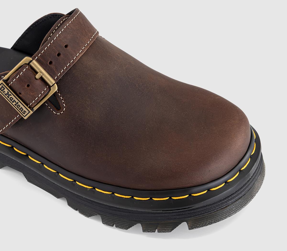 Dr. MartensZebzag MulesDark Brown Crazy Horse