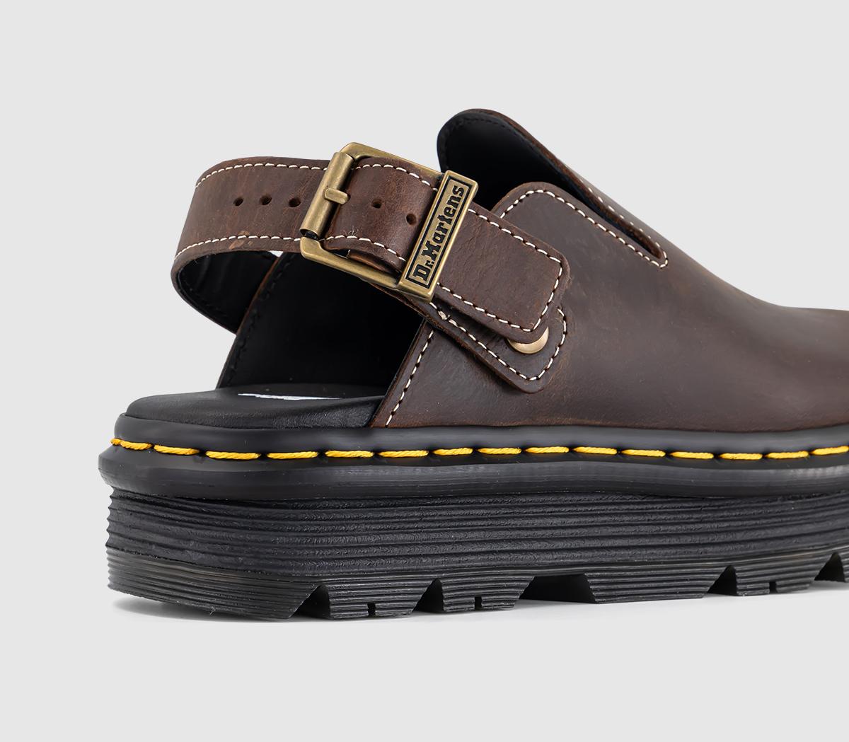 Dr. MartensZebzag MulesDark Brown Crazy Horse