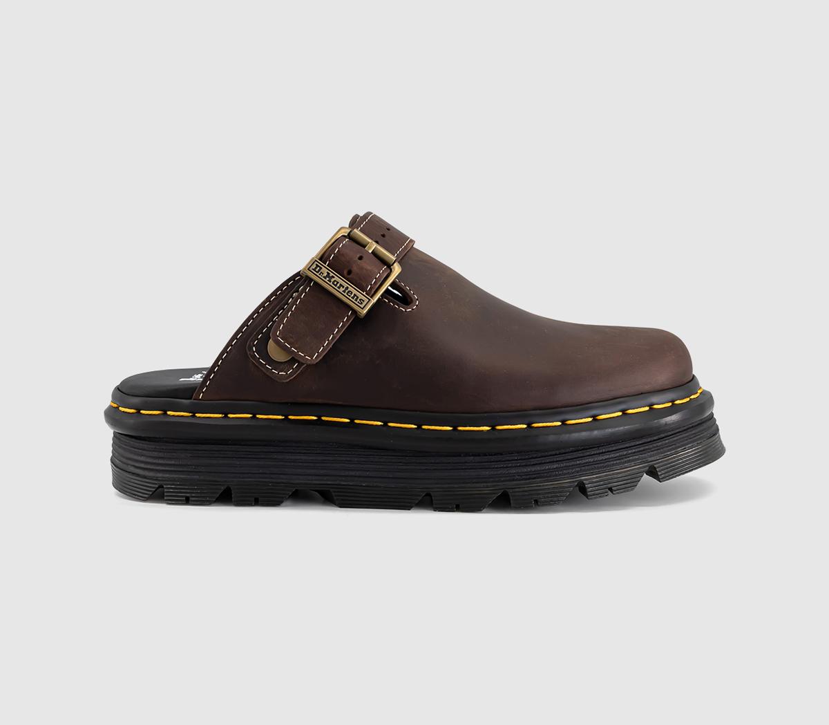 Dr. MartensZebzag MulesDark Brown Crazy Horse
