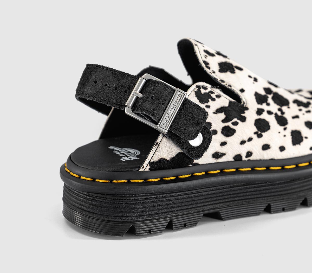 Dr. Martens Zebzag Mules Dalmation Hair On - Flat Shoes for Women