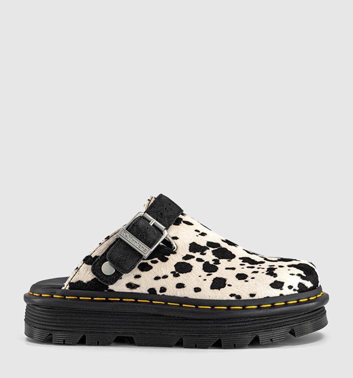 Dr. Martens Zebzag Mules Dalmation Hair On