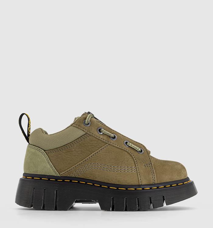 Dr. Martens Woodard Lo Zip Boots Muted Olive