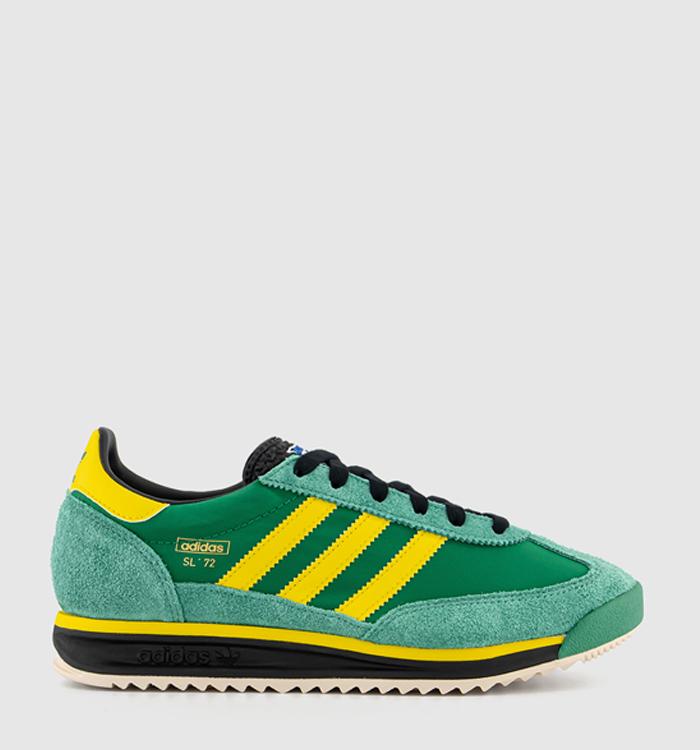 adidas SL 72 RS Trainers Green Yellow - Unisex Sports