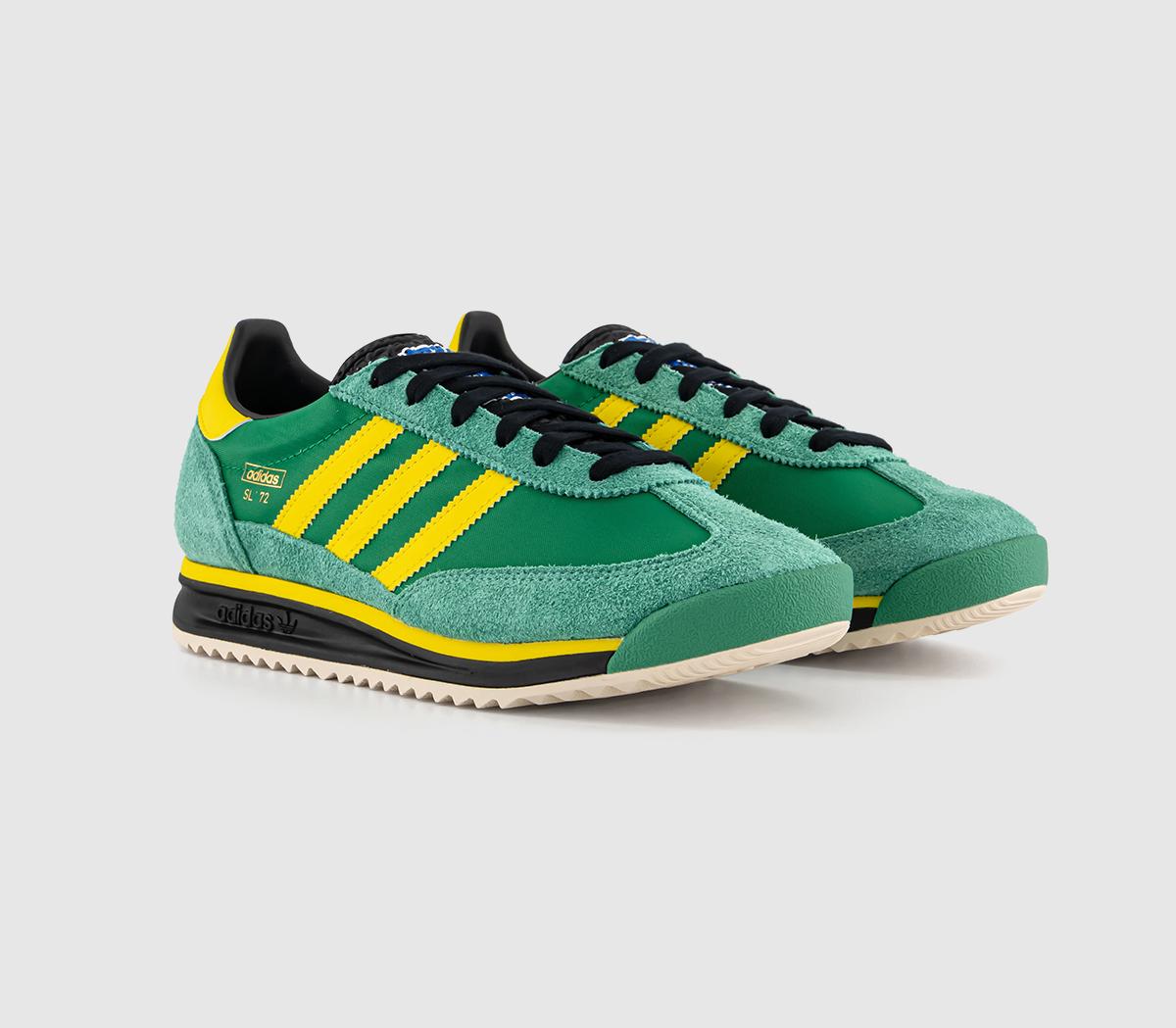 Adidas SL 72 RS Trainers Green Yellow, 7.5