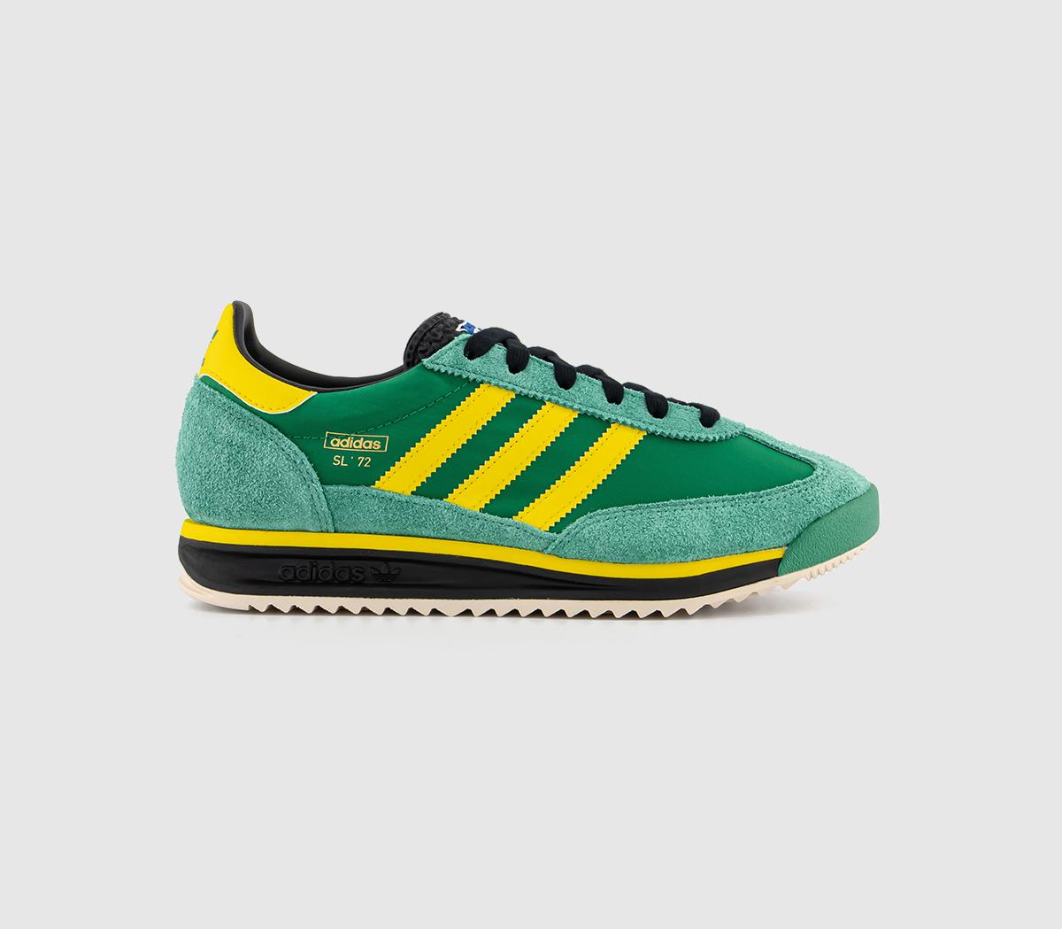 adidas Kids SL 72 RS Trainers Green Yellow, 4.5