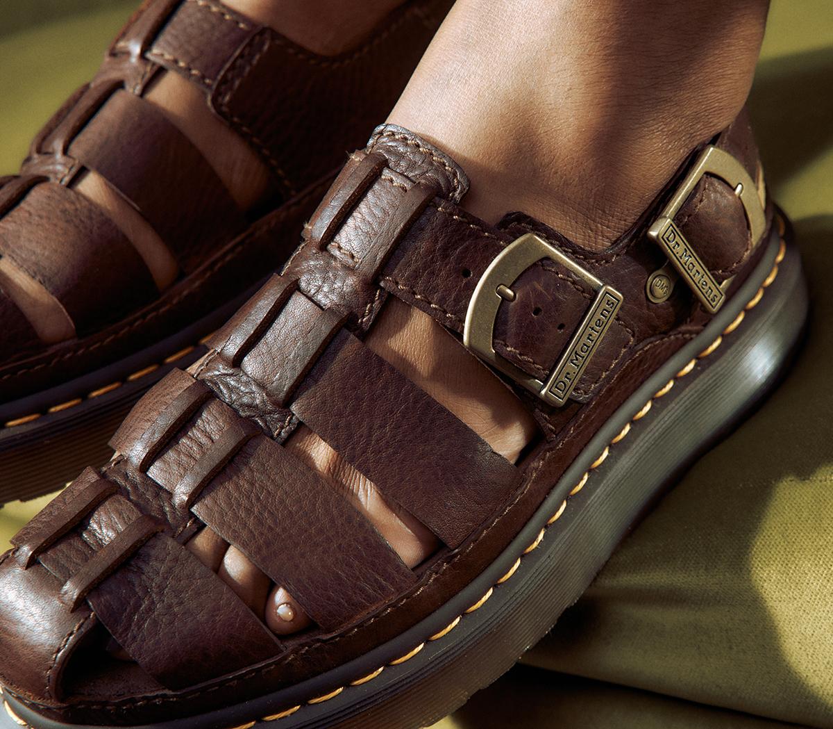 Dr. Martens Wrenlie Fisherman Sandals Dr. Martens Wrenlie Fisherman Sandals Dark Brown